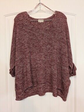 🍷 GUC 52seven Large Red Sweater | Cozy | relaxed weekend layer